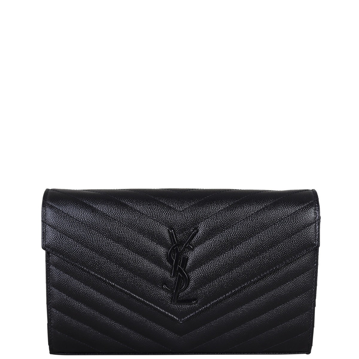 Saint Laurent Cassandre Chain Wallet Front