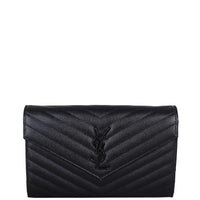 Saint Laurent Cassandre Chain Wallet Front