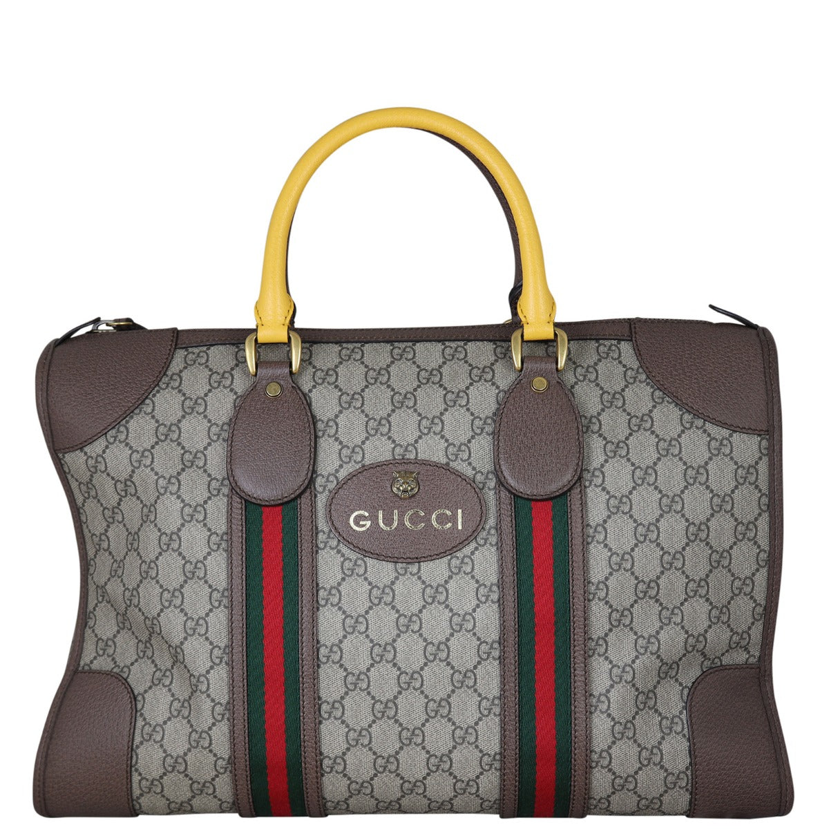 Gucci Neo Vintage GG Supreme Web Duffle Bag Front