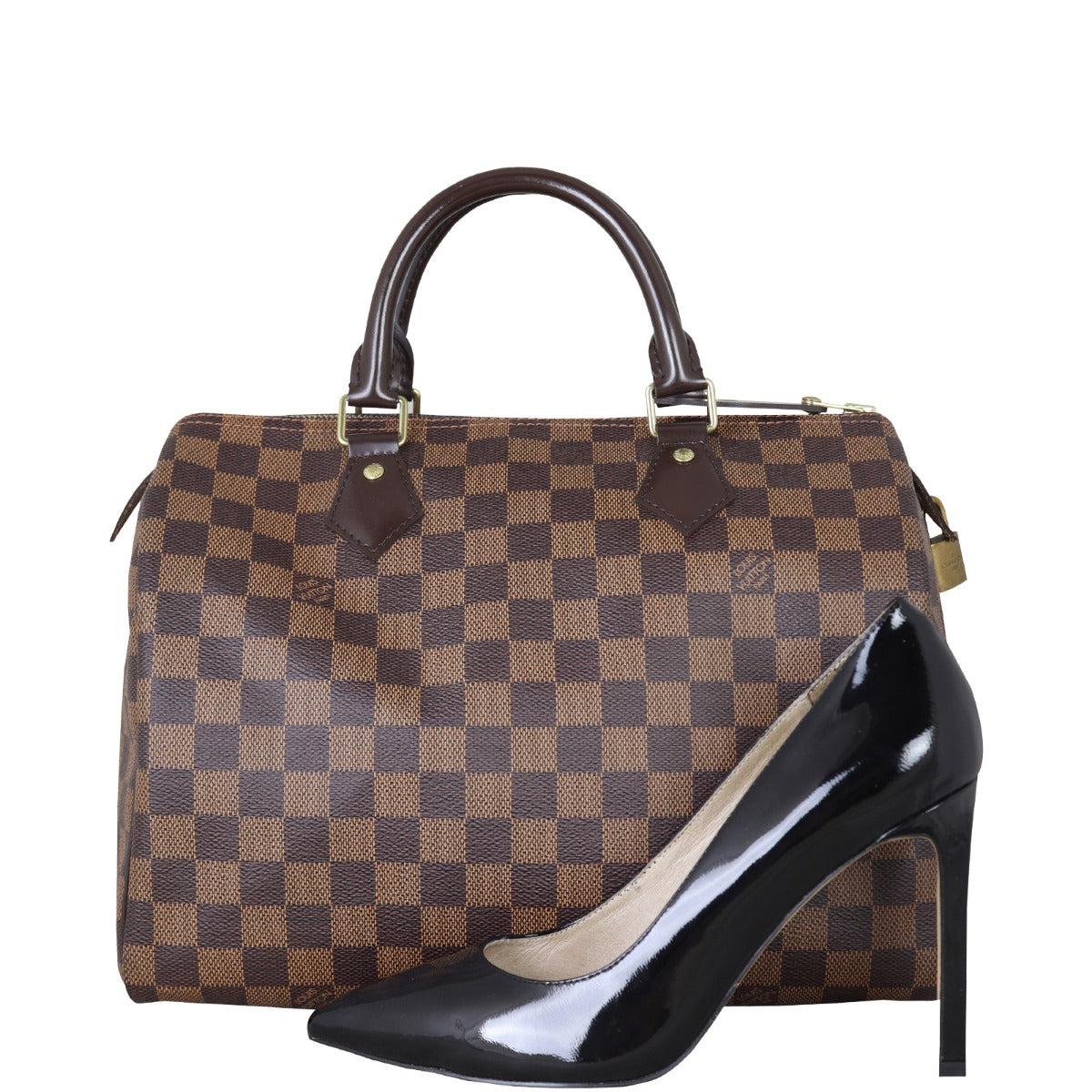 Louis Vuitton Speedy 30 Damier Ebene Shoe