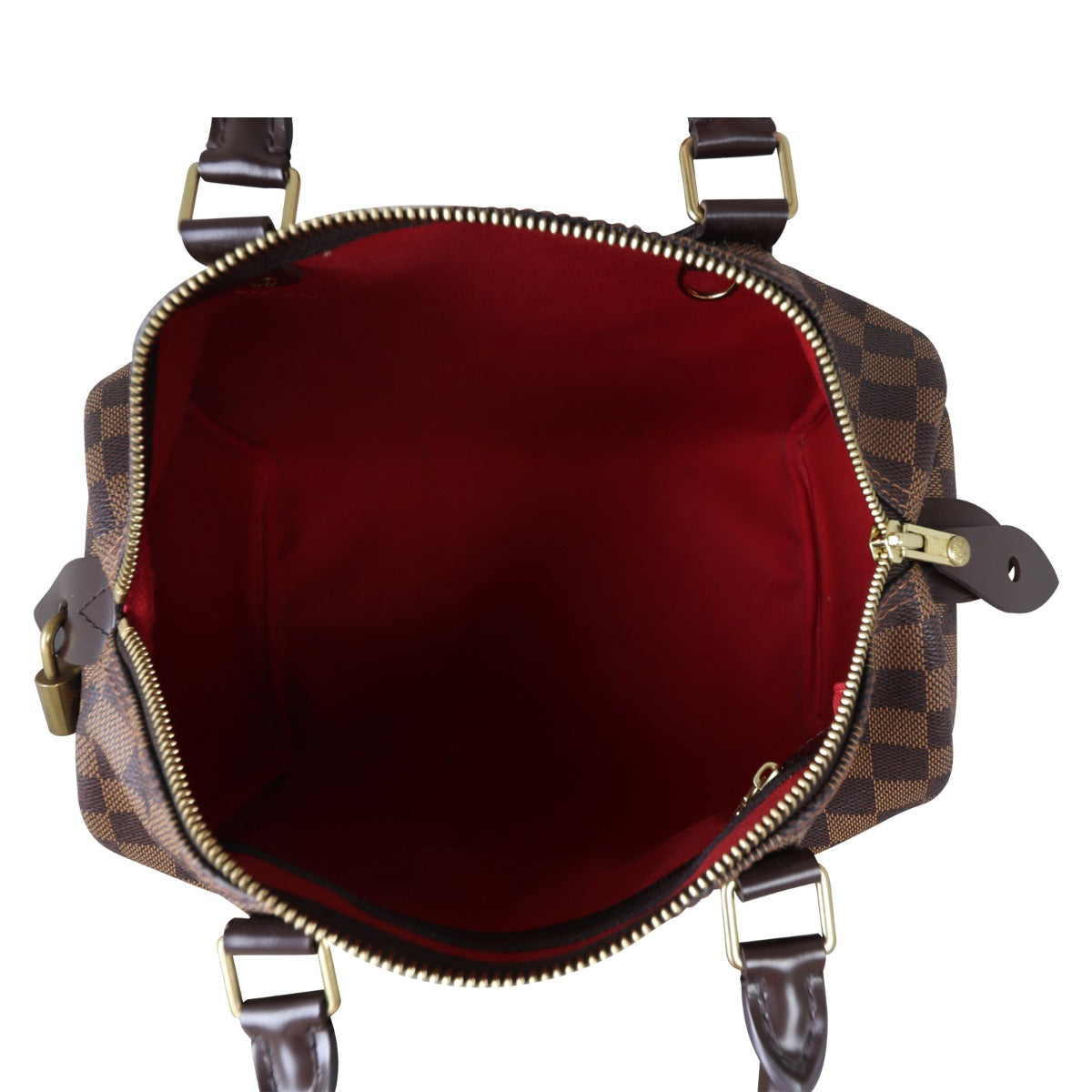 Louis Vuitton Speedy 30 Damier Ebene Whole Interior