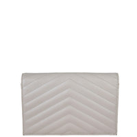 Saint Laurent Cassandre Envelope Chain Wallet Back