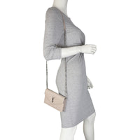 Saint Laurent Cassandre Envelope Chain Wallet Mannequin