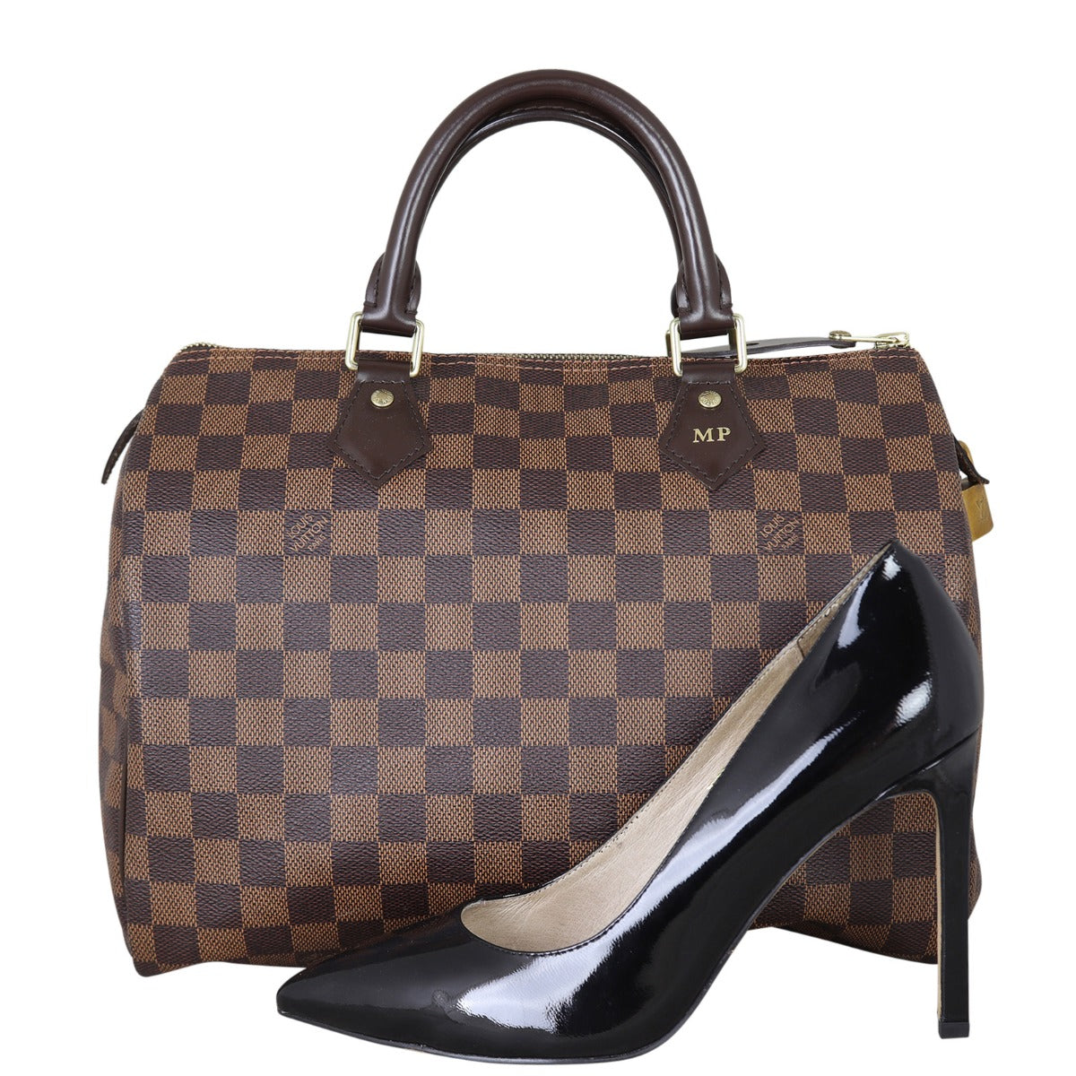 Louis Vuitton Speedy 30 Damier Ebene Shoe