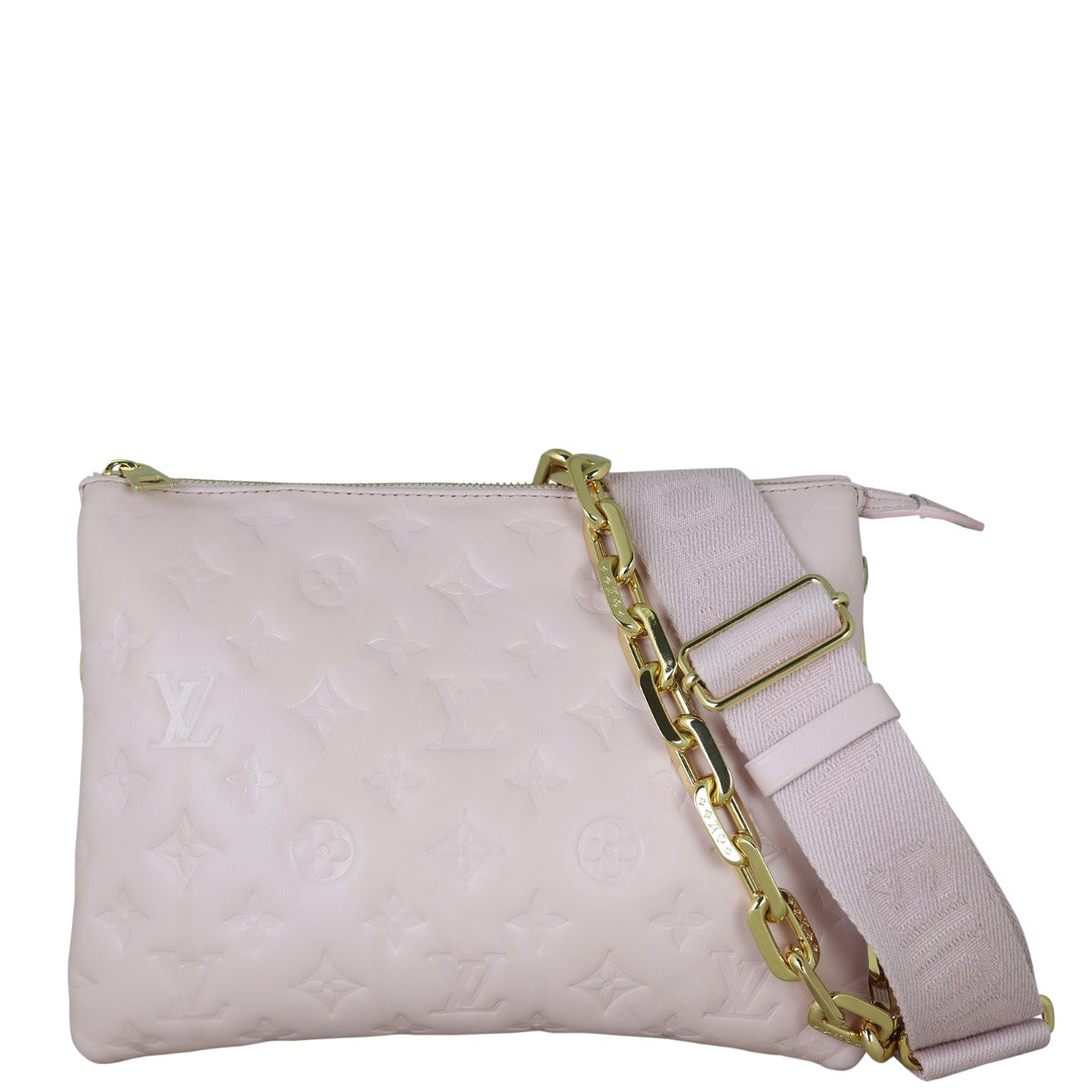 Louis Vuitton Coussin PM Monogram Embossed Lambskin Front With Strap