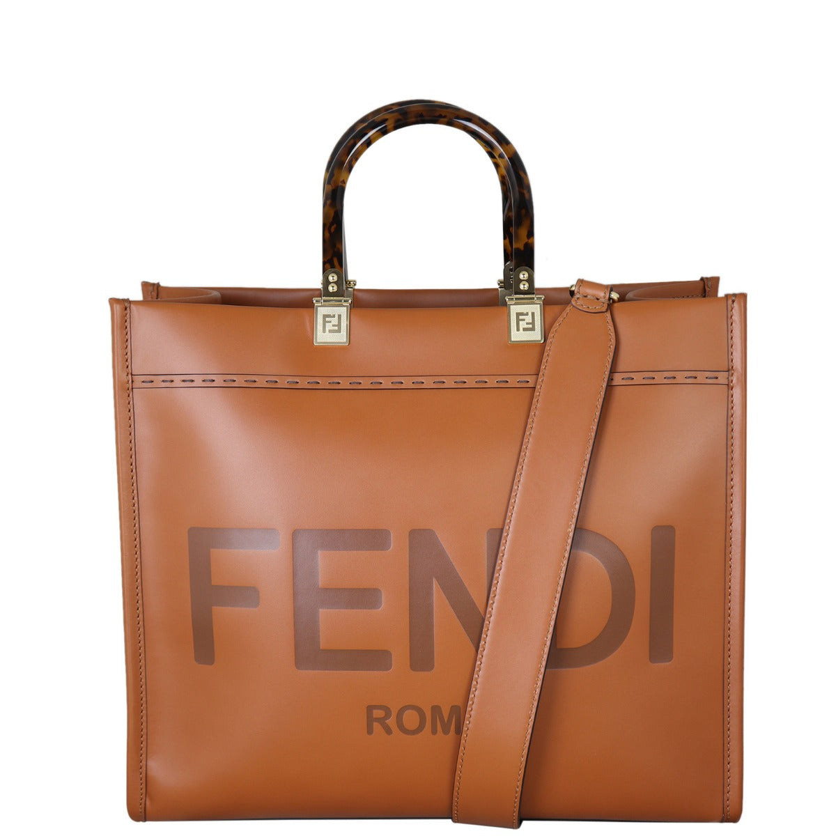 Fendi Sunshine Shopper Medium Front With Strap