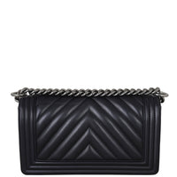 Chanel Boy Old Medium Chevron Back