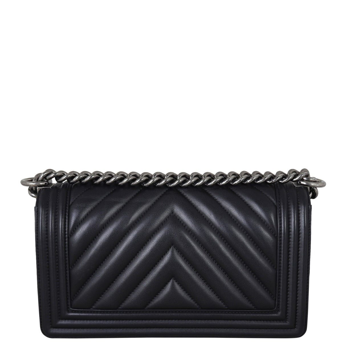 Chanel Boy Old Medium Chevron Back