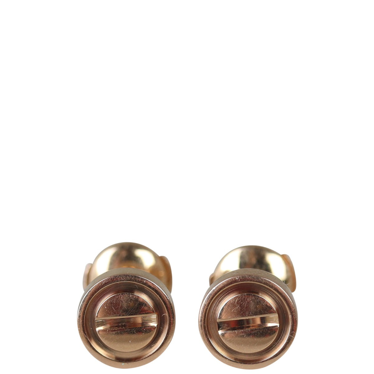 Cartier Love Stud Earrings 18k Rose Gold