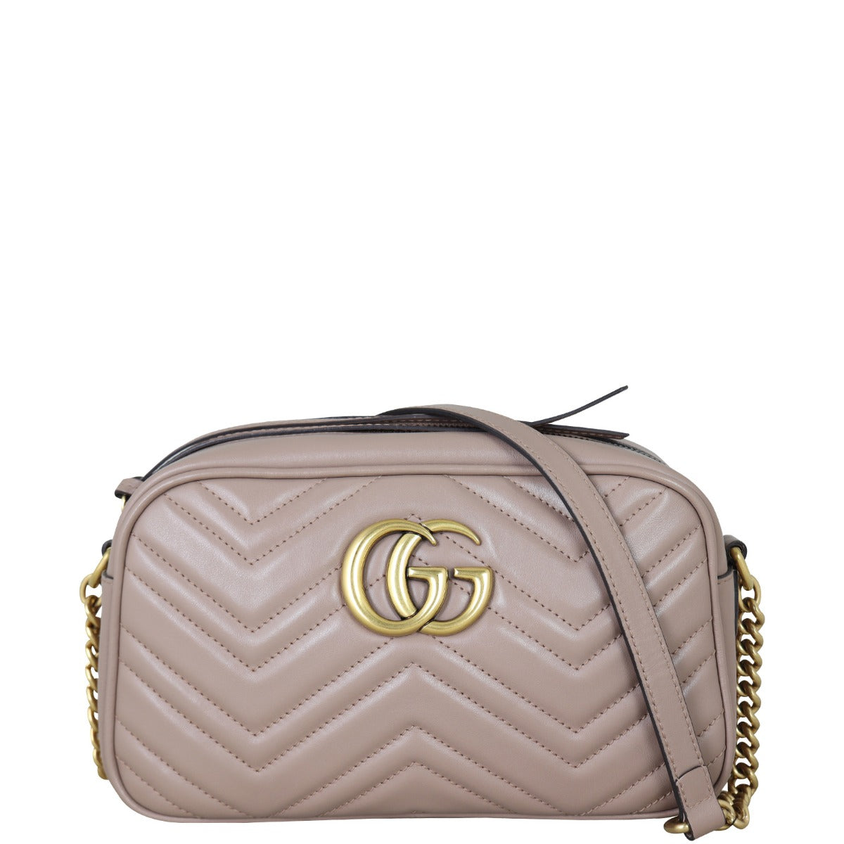 Gucci GG Marmont Small Camera Bag Front With Strap