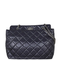 Chanel Reissue 2.55 Shopping Tote Front With Chain