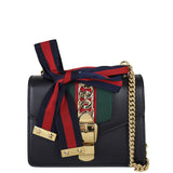 Gucci Sylvie Mini Chain Bag Front With Chain