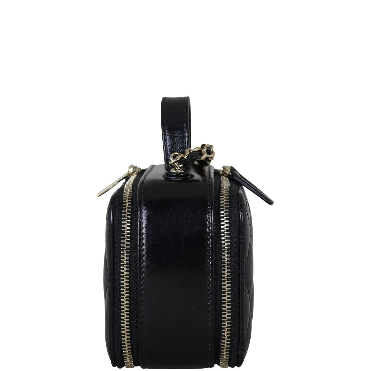 Chanel Vanity Case Chain Bag MIni Patent Side