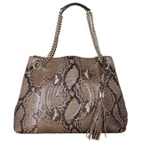 Gucci Soho Chain Tote Python Front`