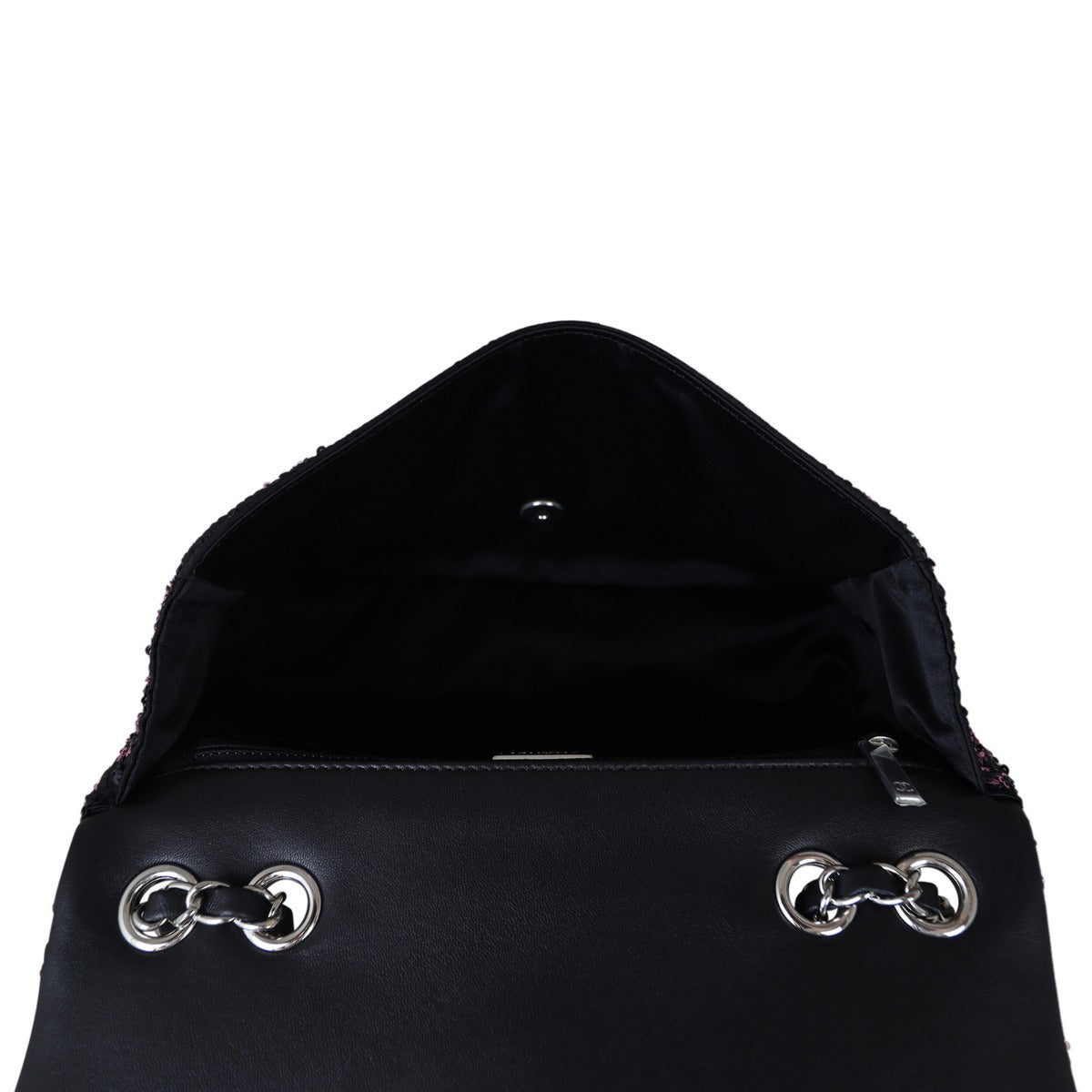 Chanel CC Sequins Medium Flap Bag Whole Interior