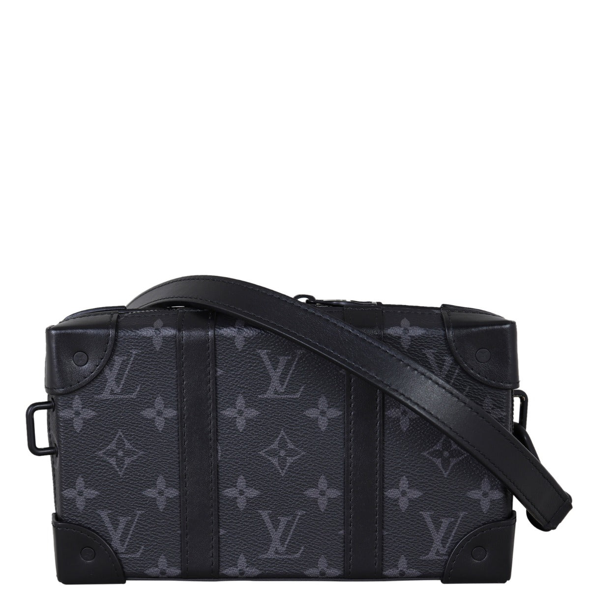 Louis Vuitton Soft Trunk Wallet Monogram Eclipse Front With Strap