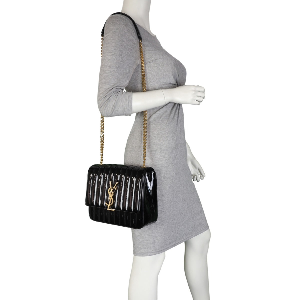 Saint Laurent Vicky Large Patent Mannequin