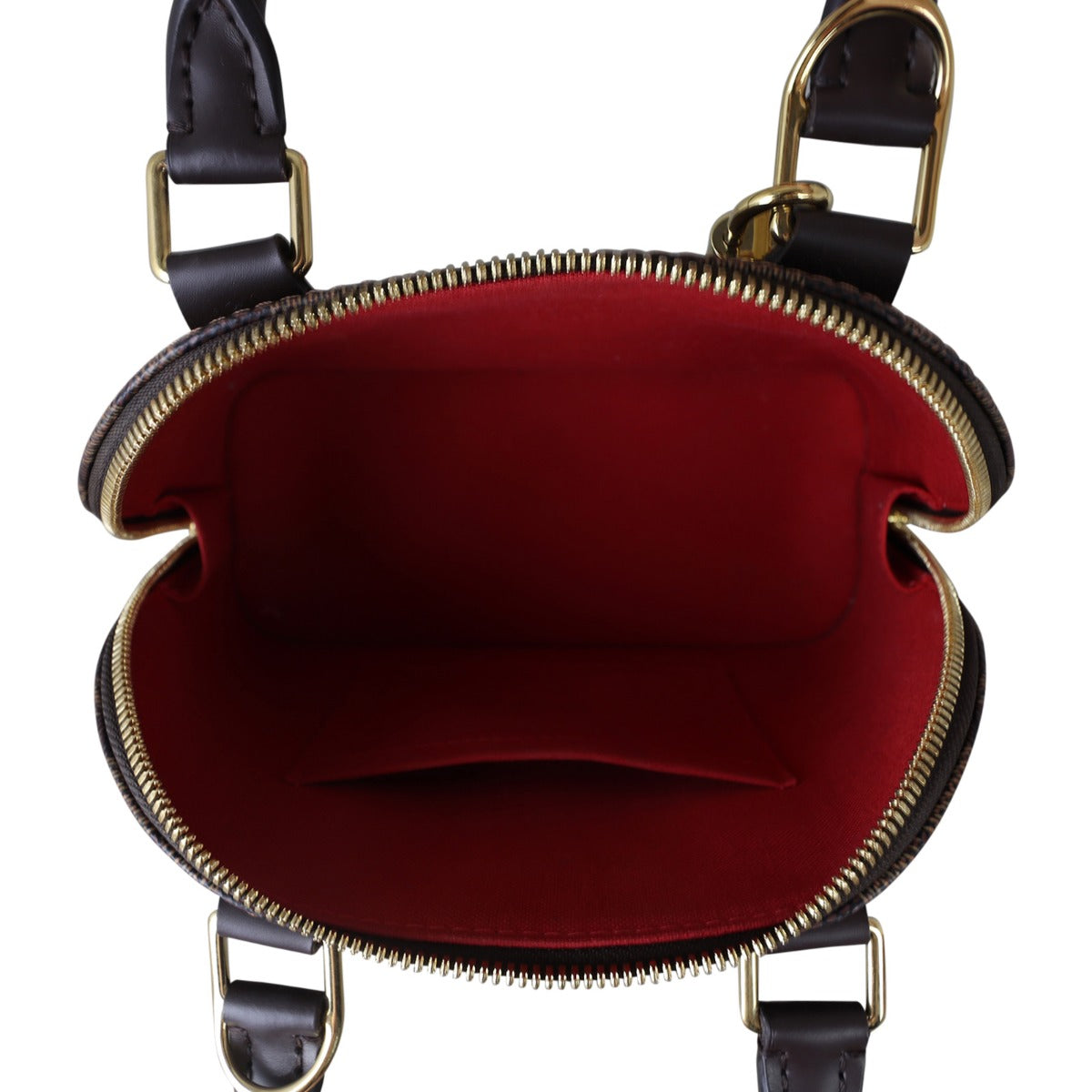 Louis Vuitton Alma BB Damier Ebene Whole Interior