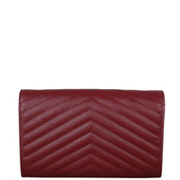 Saint Laurent Cassandre Chain Wallet Back