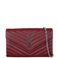 Saint Laurent Cassandre Chain Wallet Front With Chain