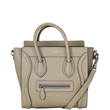 Celine Nano Luggage Tote Front With Strap