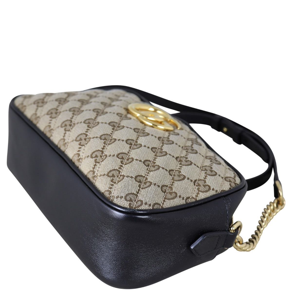 Gucci GG Canvas Marmont Small Camera Bag Corner Distance