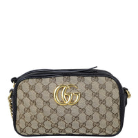 Gucci GG Canvas Marmont Small Camera Bag Front