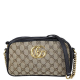 Gucci GG Canvas Marmont Small Camera Bag Front With Strap