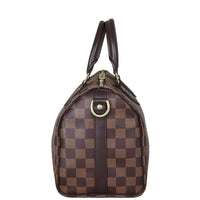 Louis Vuitton Speedy 25 Bandouliere Damier Ebene Side