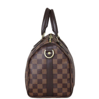 Louis Vuitton Speedy 25 Bandouliere Damier Ebene Side