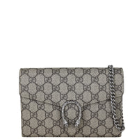 Gucci Dionysus GG Supreme Chain Wallet Front With Chain