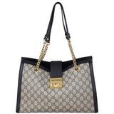 Gucci GG Supreme Padlock Tote Medium Front