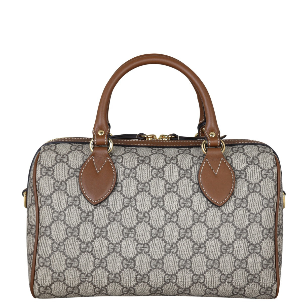 Gucci GG Supreme Boston Bag Embroidered Back