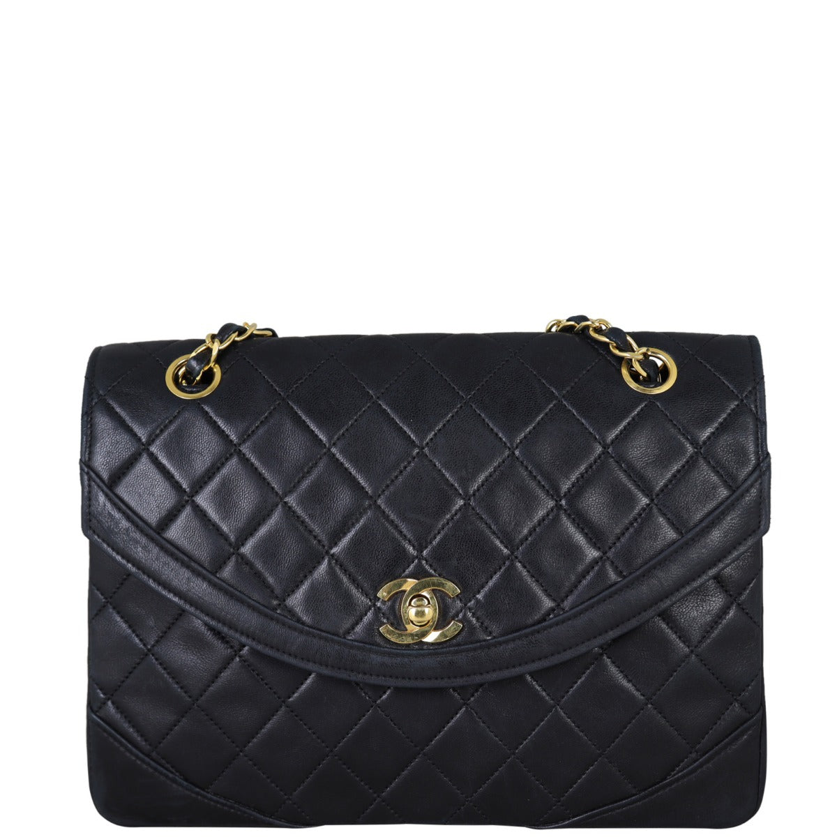 Chanel Vintage CC Flap Bag Front