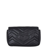 Gucci GG Marmont Matelasse Super Mini Shoulder Bag Back