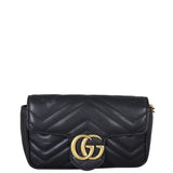 Gucci GG Marmont Matelasse Super Mini Shoulder Bag Front