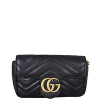 Gucci GG Marmont Matelasse Super Mini Shoulder Bag Front