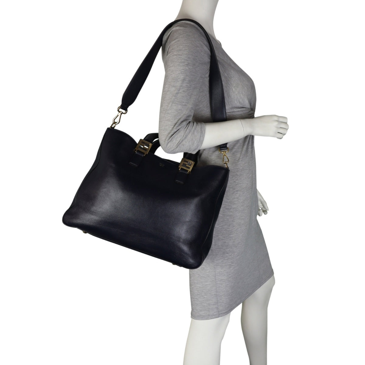 Fendi FF Leather Tote Mannequin