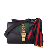 Gucci Sylvie Small Shoulder Bag Front With Strap