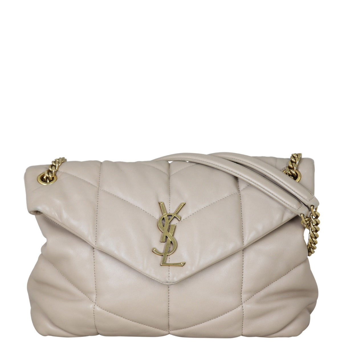 Saint Laurent Loulou Puffer Medium Front With Strap