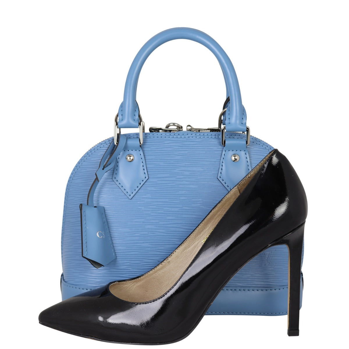 Louis Vuitton Alma BB Epi with Embroidered Strap | Bleuet