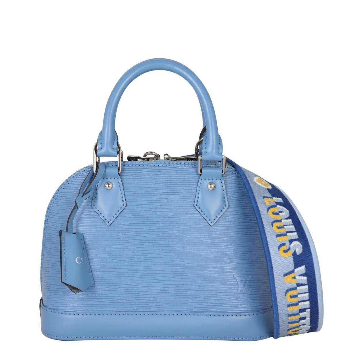 Louis Vuitton Alma BB Epi with Embroidered Strap | Bleuet