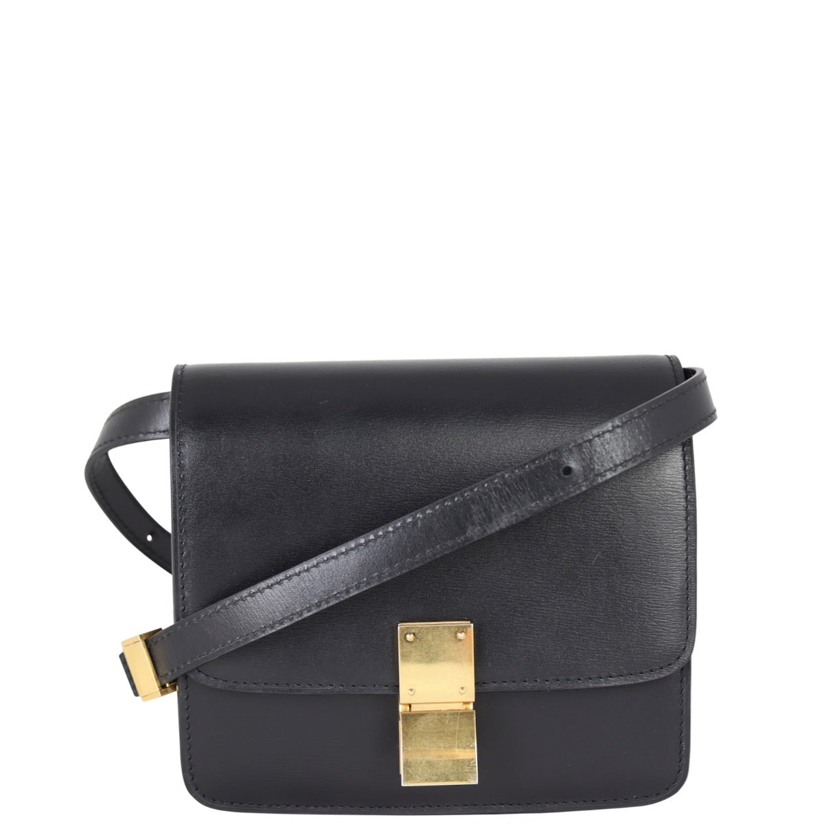 Celine Classic Box Bag Teen Front With Strap