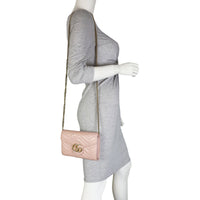 Gucci GG Marmont Matelasse Chain Wallet