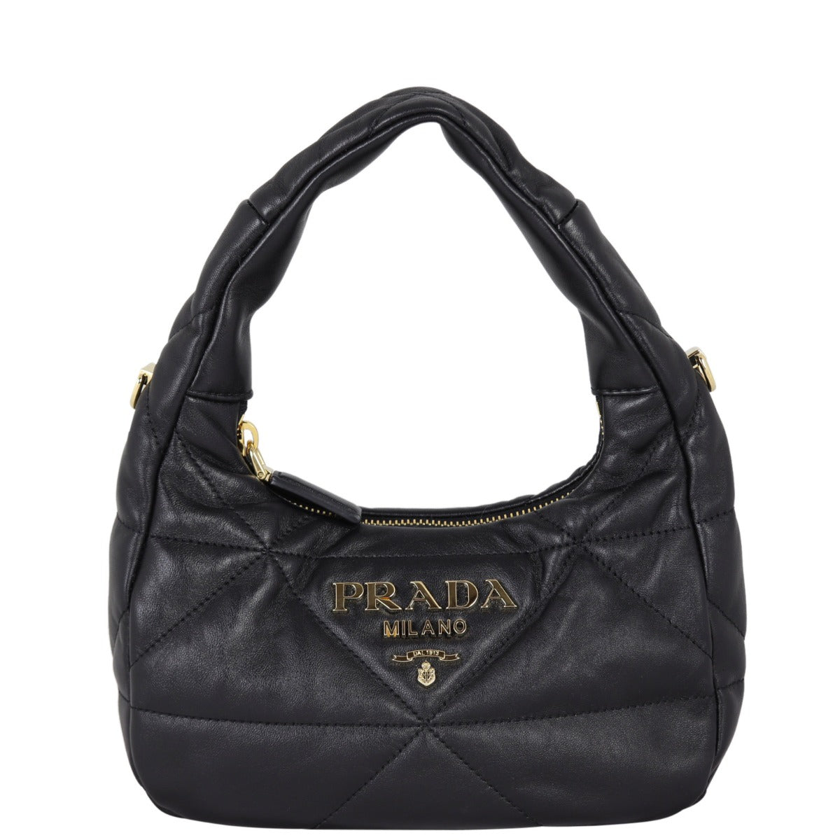Prada Quilted Mini Hobo Front