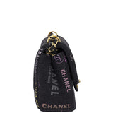 Chanel Denim Mood Flap Bag Small Side