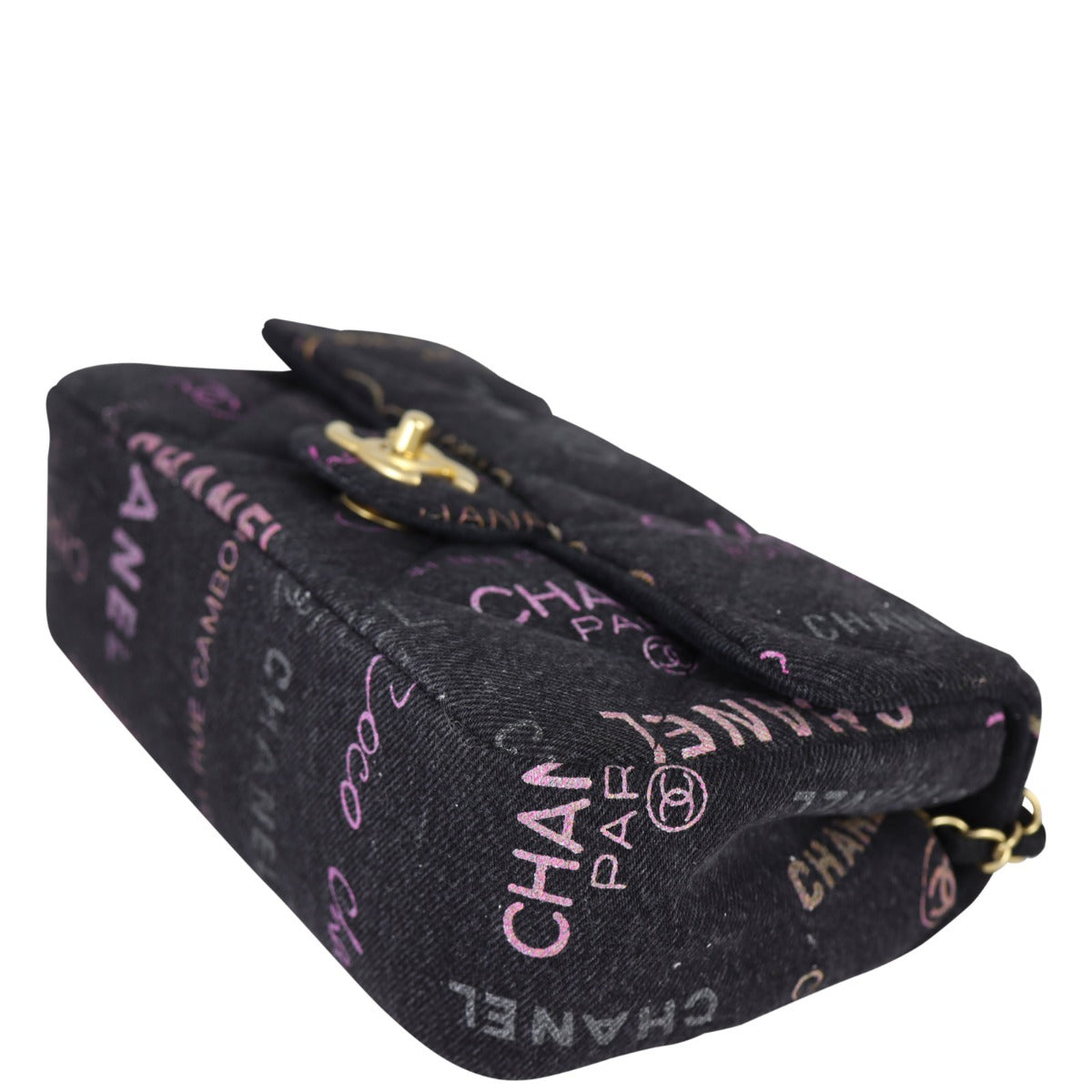 Chanel Denim Mood Flap Bag Small Corner Distancce