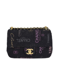 Chanel Denim Mood Flap Bag Small Front