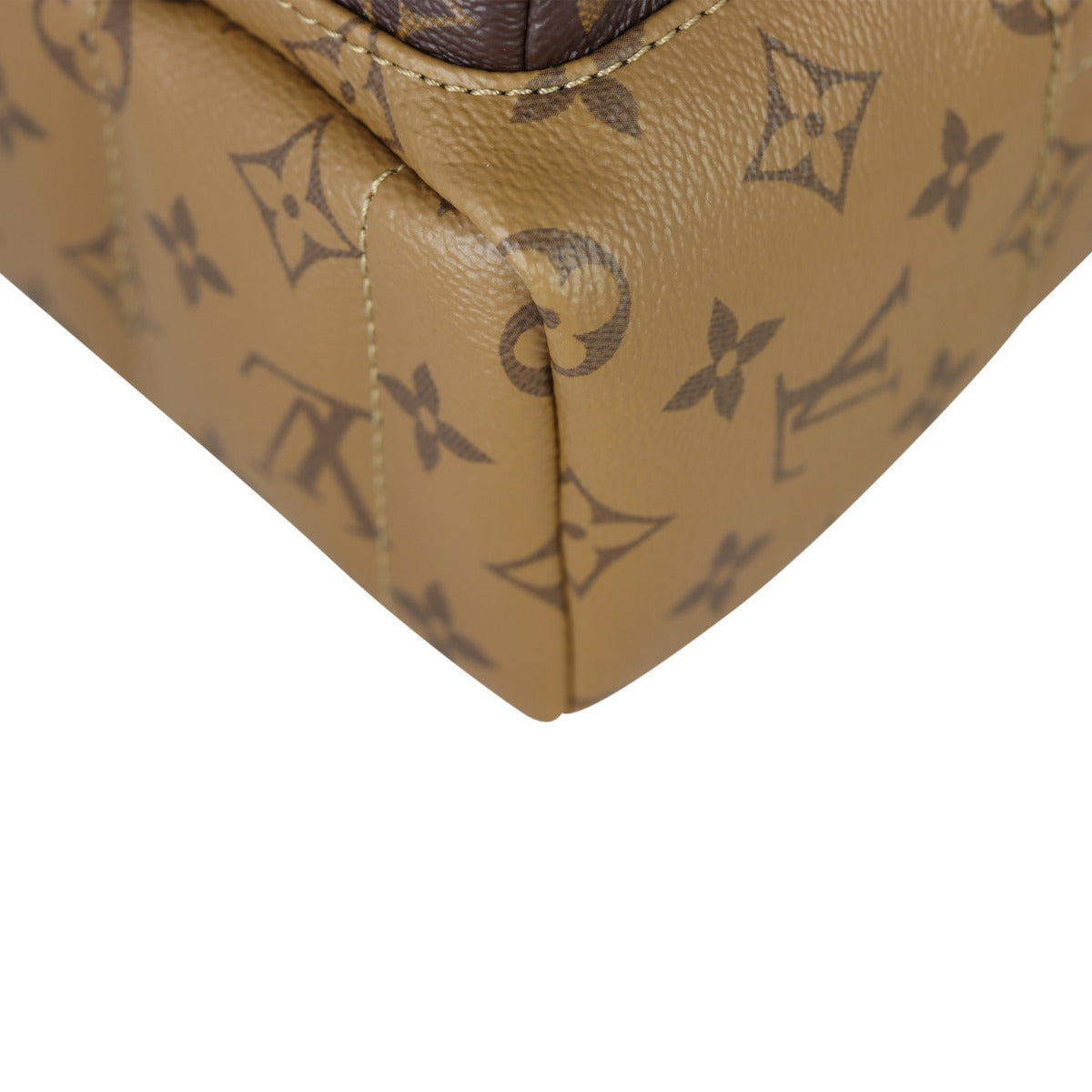 Louis Vuitton Palm Springs Mini Backpack Monogram Reverse Corner Close Up