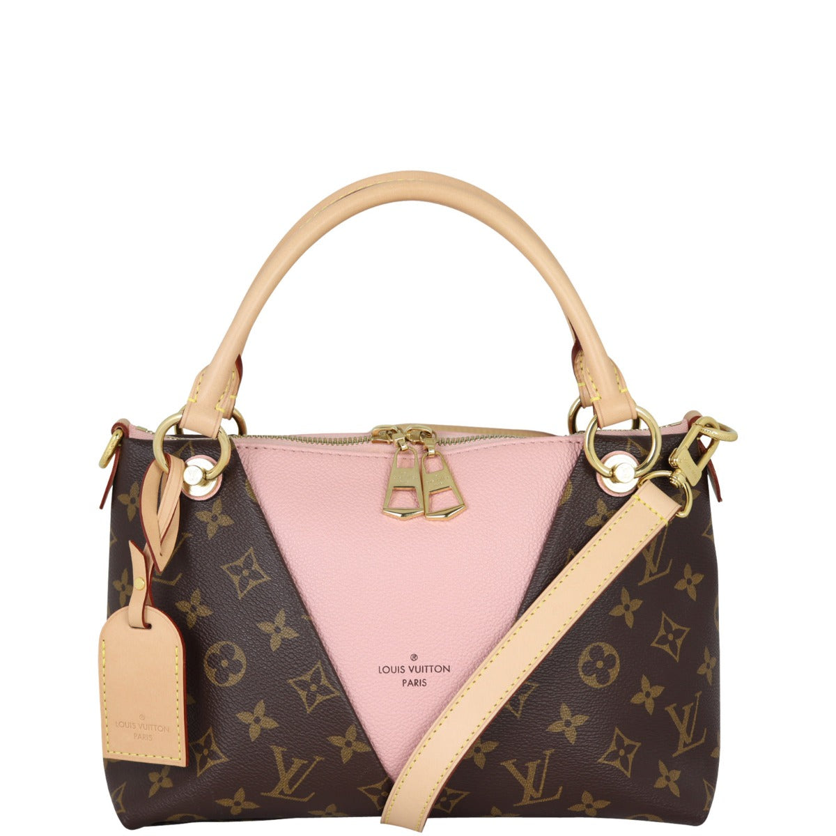 Louis Vuitton V Tote BB Monogram Front With Strap